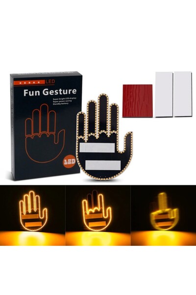 OEM Lumină LED cu telecomandă pentru mașină, 3 moduri, neagră