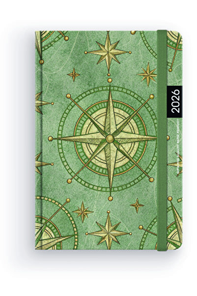 Gıpta 2026 109-FTK FUTURE İplik Dikişli Sert Kapak 17x24 Günlük Krem Ajanda