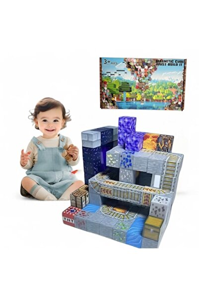 OEM 3D Magnetic Block Set, 116 Pieces, 2x2cm Size, Orbit Transmission Theme, 6 Figures