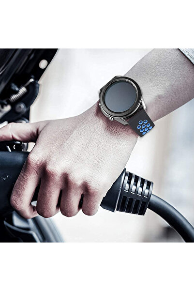 OEM 20mm perforated silicone strap, compatible with Samsung Galaxy Watch 42mm, Huawei Watch GT 2 42mm