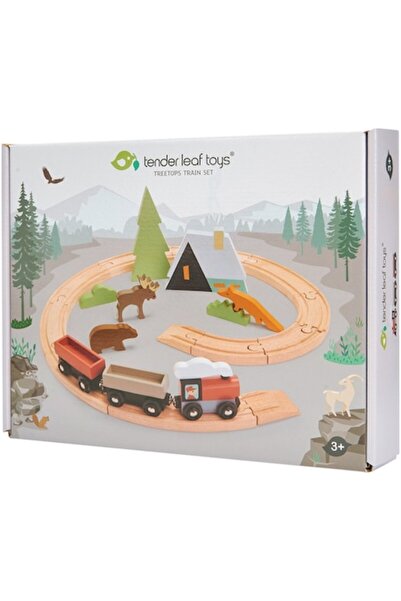 Tender Leaf Toys Train Set - Treetops, with accessories
