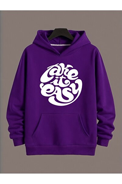 ArtYus Unisex Take It Easy Colorat Special cu imprimeu Bumbac supradimensiona...