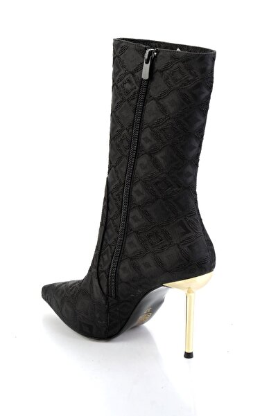 Bambi Siyah Kadın Bot & Bootie K02209031510