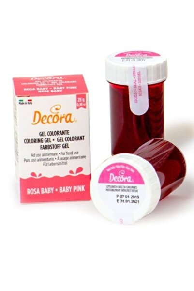 DECORA Colorant alimentar gel - ROZ - 28 gr-