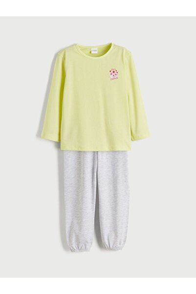 LC Waikiki Crew Neck Girl's Pajama Set