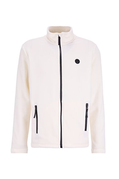 Discovery Expedition D5WM-SWT3301 Beyaz Dik Yaka Basic Düz Erkek Polar Sweats...