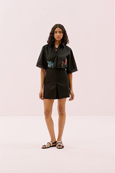 Roman Pilikaşe Mini Etek Siyah Y2515041_001