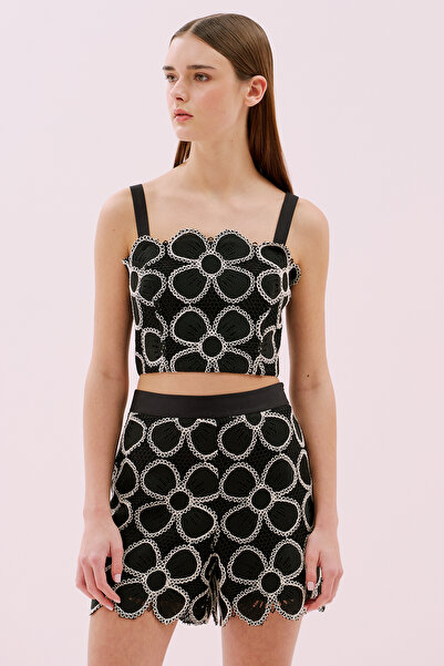 Roman Çiçek Motifli Askılı Büstiyer Standart Renk Y2514016_089