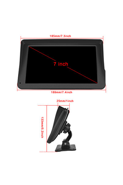 MaxTech Navigatie Auto GPS Portabila Wireless Carplay & Android MaxTech®, 3in1, Ecran tactil de 7"