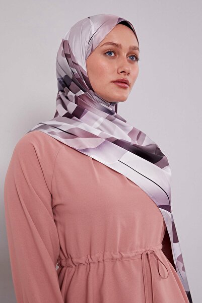 Levidor Pink Abstract Pattern Twill Shawl