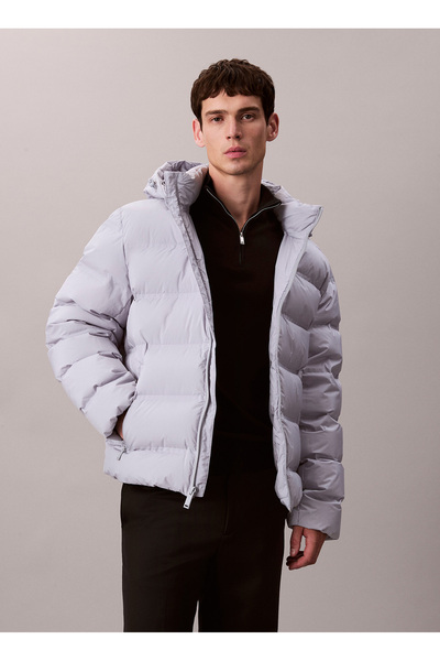 Calvin Klein Gri Erkek Mont LV04LD517GWCP_LS QUILTED BONDED CHA