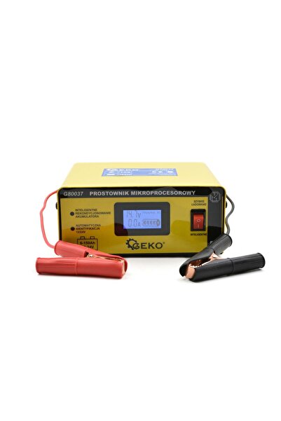 GEKO Încărcător de baterii cu microprocesor LCD 12/24V, G80037