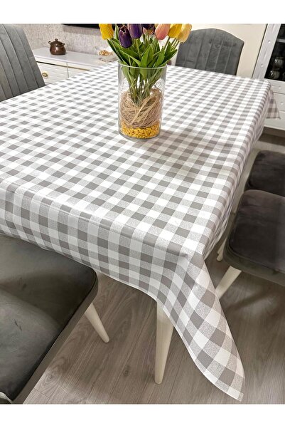LİMAY Gingham 1stClass PVC Tablecloth Living Room-Kitchen-Picnic Cloth