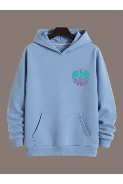 ArtYus Φούτερ Unisex No Bad Days Πολύχρωμο Ειδικό με τύπωμα Βαμβακερό oversiz...