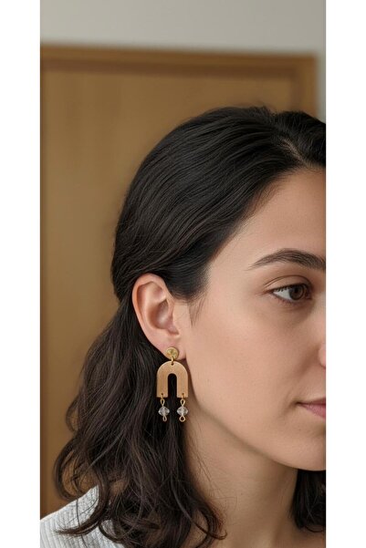 Lorys Boutique Handmade stainless steel earrings with Arcade and beads