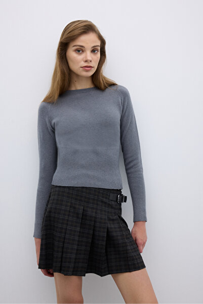 Roman Bisiklet Yaka Triko Gri K2671016_004