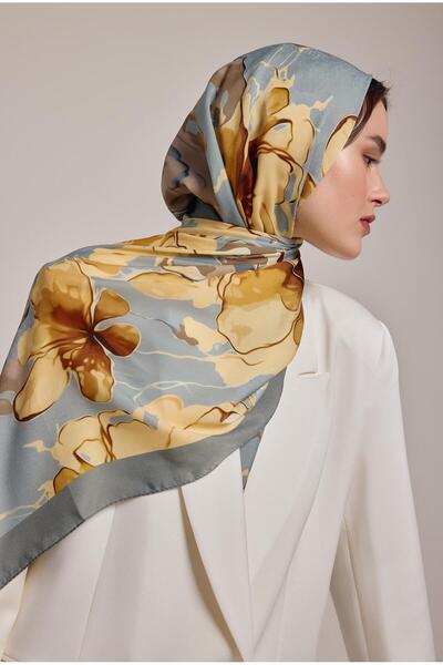 Yaqa GRİ FLOWER ŞAL