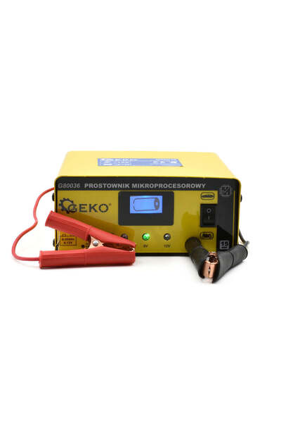 GEKO Încărcător de baterii cu microprocesor 6V/12V 15A, G80036
