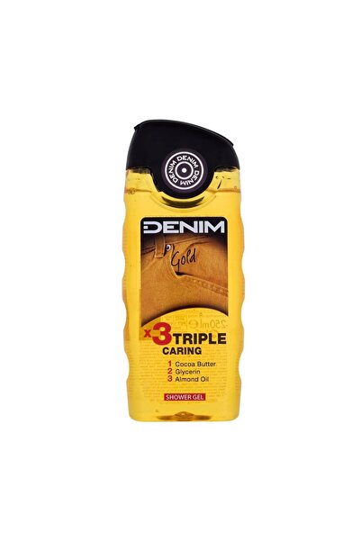 Denim Gold x3 Triple Caring - Gel dus barbati, 250 ml