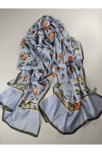 sem oyuncak Luxury Voile Silk Shawl Hijab Foulard Scarf Shawl Floral Pattern 70 X 180 cm