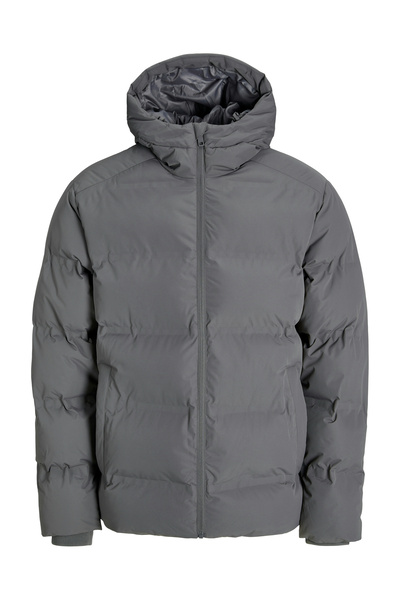Jack & Jones Gray Men's Coat 12278749_Jjesoho Puffer Hood Sn
