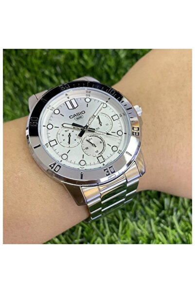 Casio Men's Watch MTP-VD300D-7E, Silver