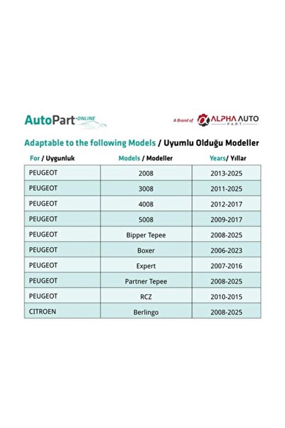 ALPHA AUTO PART Peugeot, Citroen için Torx Uyumlu Davlumbaz T30 M6 Vidası