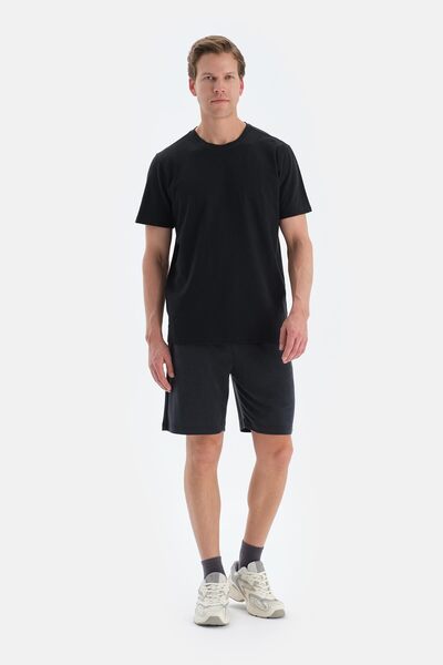 Eros Smoked Pocketed Lace-Up Modal Pique Shorts