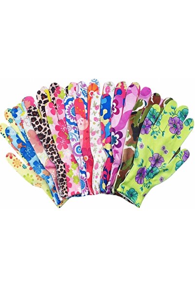 Flippy Manusi Gradinarit, Flippy, din Nailon, Marime Universala 20 cm, Inflorat, Antiderapante, Multicolor