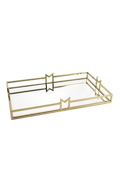 Mikasa Moor Gold m Metal Mirrored Tray 50X30X7Cm