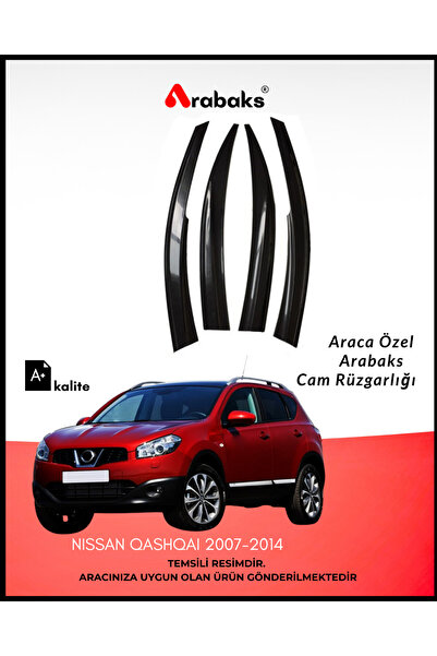 Arabaks Nissan Qashqai 2007-2014 Cam Rüzgarlığı 4'lü Takım (MUGEN TİP, DAYANI...