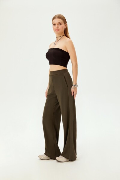 Allyco Cotton Relaxed Cut Knitted Trousers