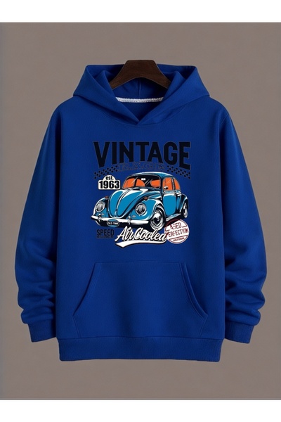 ArtYus Унисекс винтидж Volkswagen Beetle цветна специална печатна памучна суи...