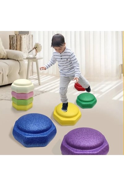 Crocodileskids Jucărie de echilibru, OEM, tip pietre de echilibru, 6 piese, din spumă, pentru mișcare, sărituri