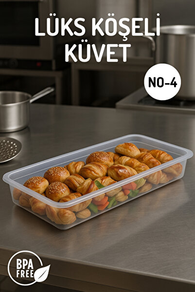 Nandy Home Şeffaf Lüks Köşeli Küvet No:5 – Kafe & Restoran Tipi Gıda Saklama ...