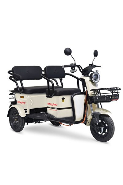 Skyjet Master Car Elektrikli Moped Beyaz