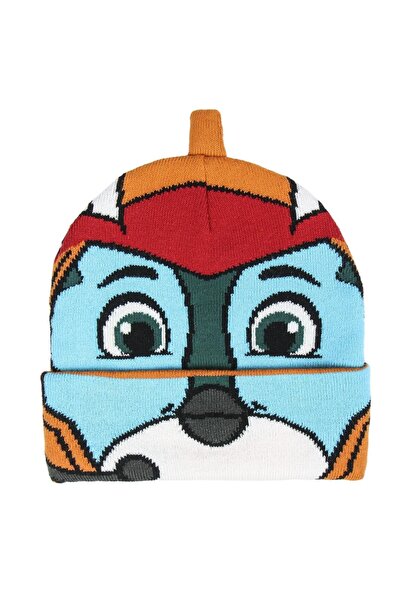 Top Wing Kids' Beanie, Orange & White, Size 52/54, Ages 4-7, Soft & Warm Cartoon Hat
