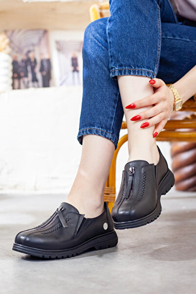 Adım Adım Mammamia Women's Genuine Leather Extra Comfortable Casual Shoes