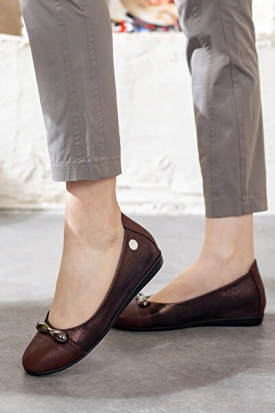 Adım Adım Mammamia Women's Genuine Leather Mother Shoes