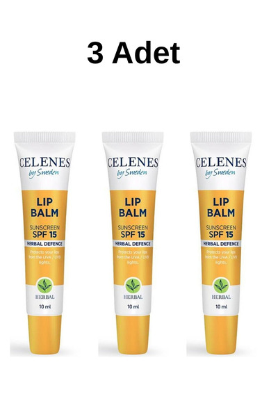 Celenes by Sweden Herbal Yoğun Nem Lip Balm 3 Adet