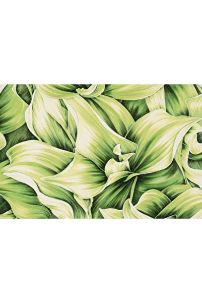 MallDeco Vinyl Wallpaper, Green, Hosta Model for Kitchen