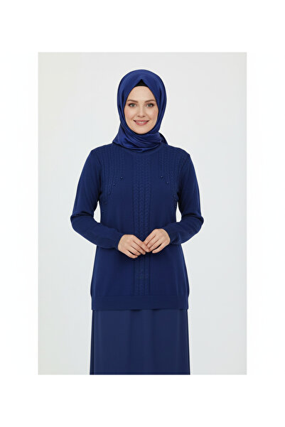 Oppland Women's Winter Knitwear Sweater Crew Neck Bead Detailed Motif Comfort...