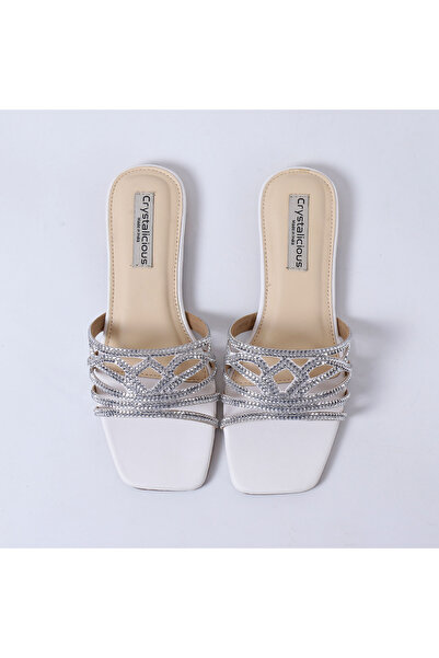 crystalicious Hemal Handcrafted by Artisans Rhinestone Women Flats Cruelty-Free Comfort Sparkle & Modern Elegance