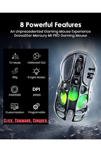 Gravastar Wireless Gaming Mouse Mercury M1 Pro