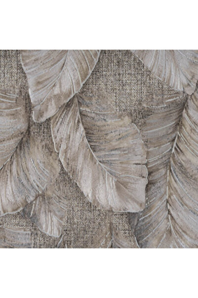 MallDeco Linda Wallpaper, Brown, Leaves Pattern