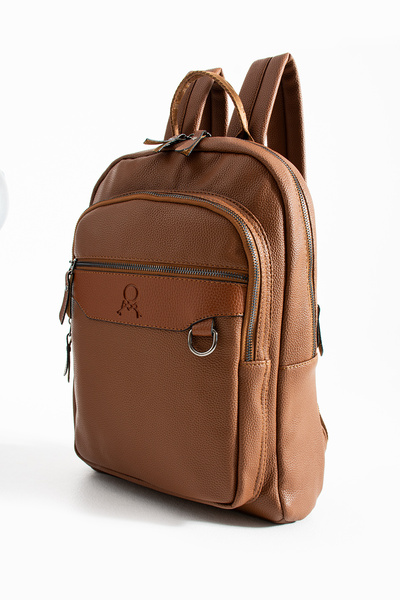 MEGA ÇANTA Rolax Leather Stylish and Functional Men's Backpack