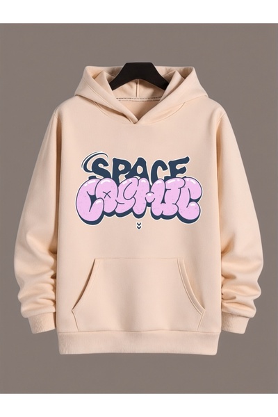 ArtYus Φούτερ Unisex Space Cosmic Colorful Special με τύπωμα Cotton oversized...