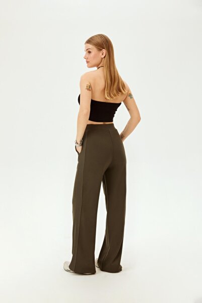 Allyco Βαμβακερό πλεκτό παντελόνι με χαλαρή εφαρμογή