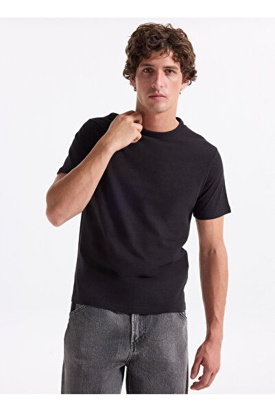 Jack & Jones Bisiklet Yaka Siyah Erkek T-Shirt 12283659_JORSTYLING ICON TEE S...