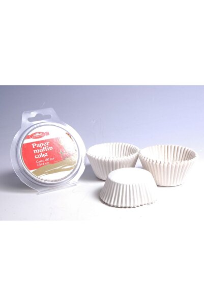 KORONA Set 100 hartii pentru briose KORONA, 2.5x6 cm, Alb